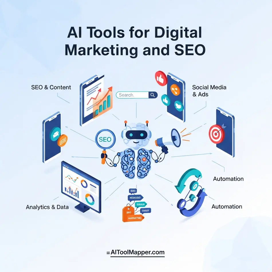AI Tools for Digital Marketing and SEO - AI Tool Mapper