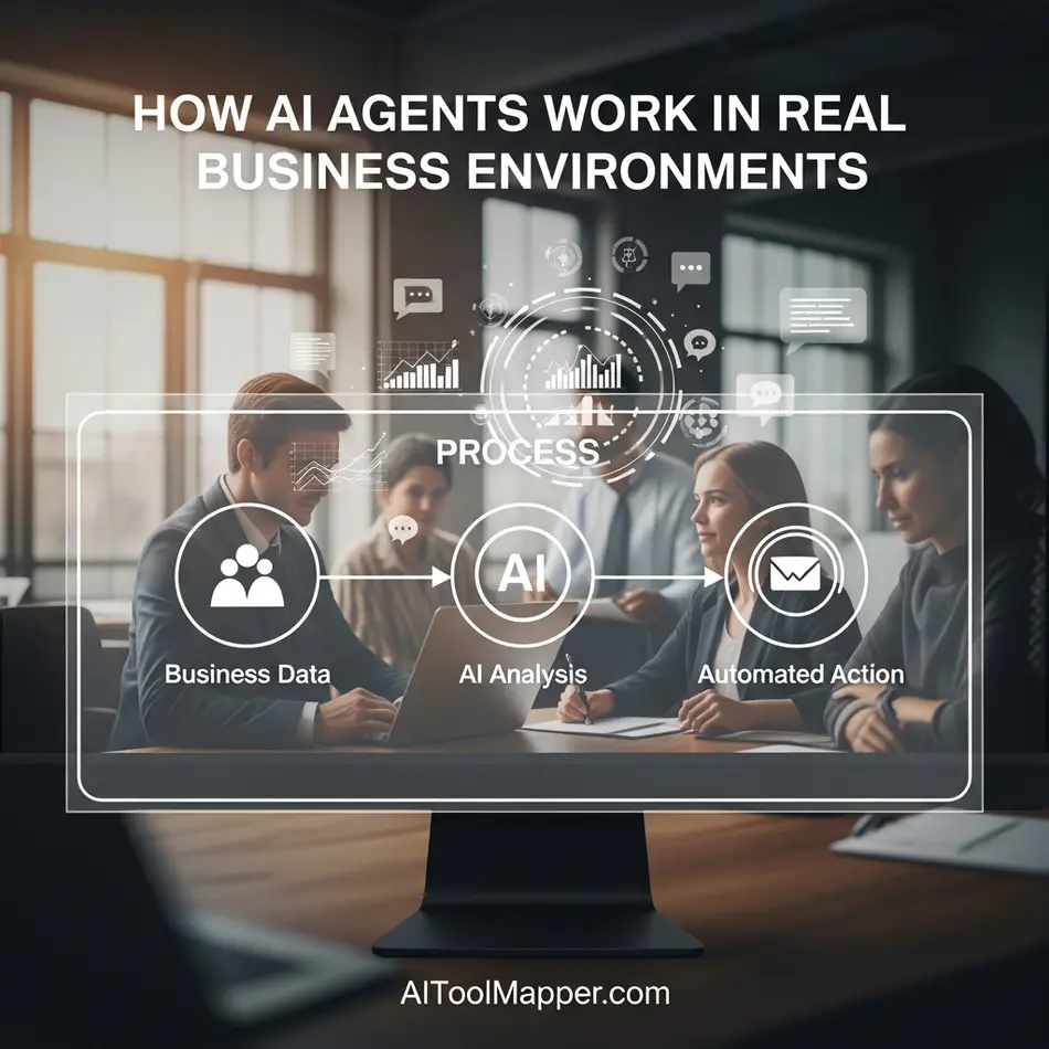 How AI Agents Work in Real Business Environments - Ai Tool Mapper