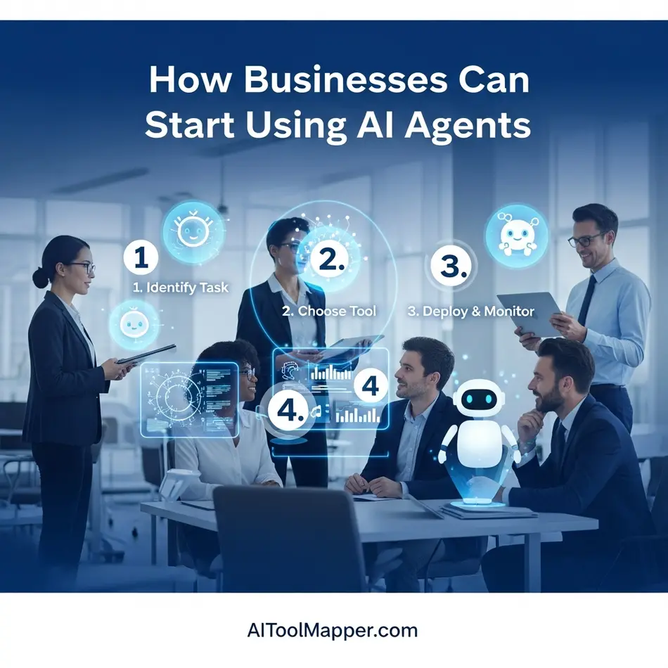 How Businesses Can Start Using AI Agents - Ai Tool Mapper