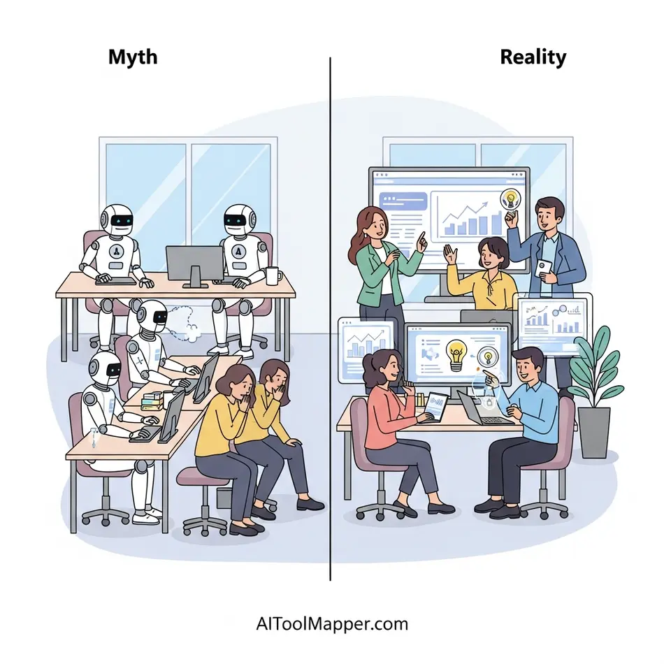 Myth #1 – AI Tools Will Replace All Human Jobs - AI Tool Mapper