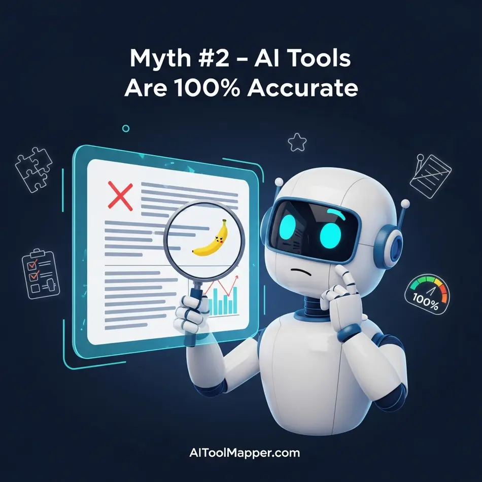 Myth #2 – AI Tools Are 100% Accurate - AI Tool Mapper