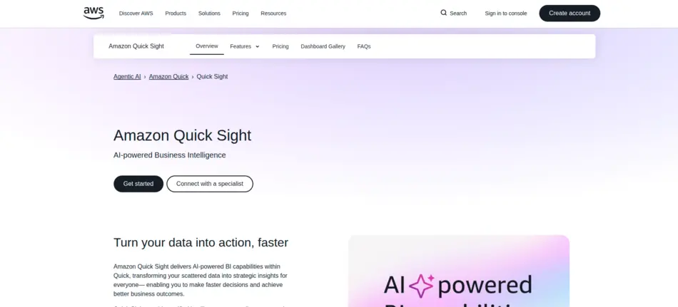 Amazon QuickSight - AI Tool Mapper