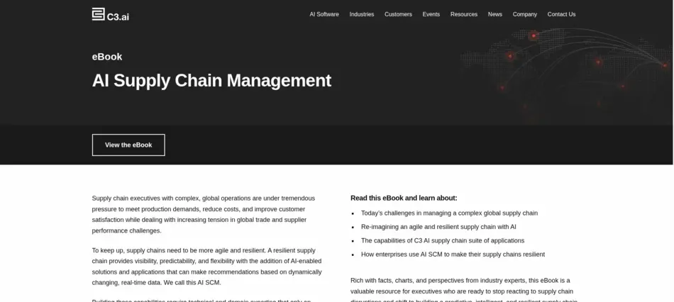 C3 AI Supply Chain Suite - AIToolMapper.com