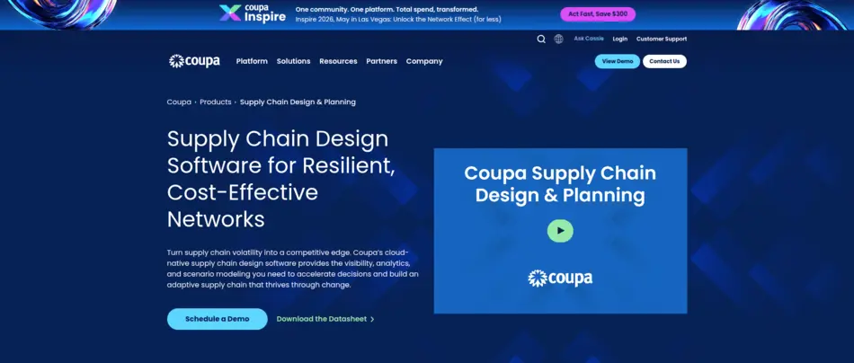 Coupa Supply Chain Design (Llamasoft) - AIToolMapper.com
