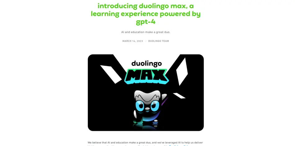 Duolingo Max – Best AI Language Learning Tool - AI Tool Mapper