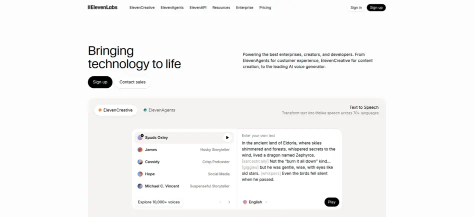 ElevenLabs - AIToolMapper.com