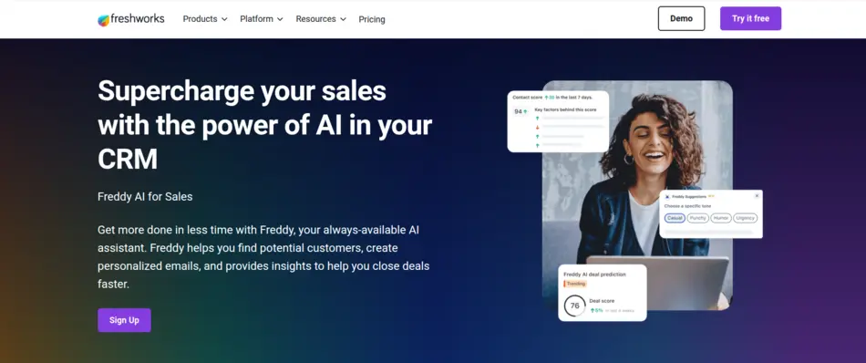 Freshsales AI or Freddy AI - AI Tool Mapper