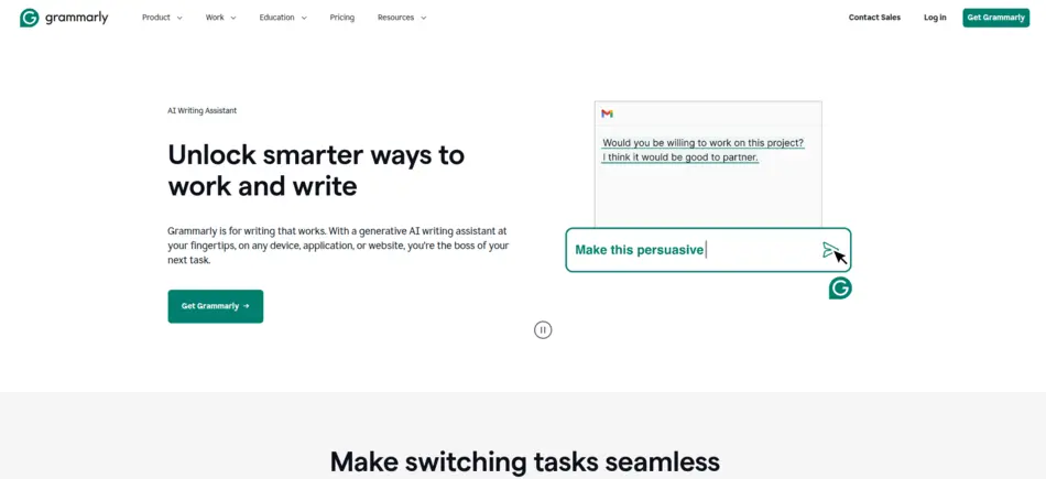 Grammarly – Best AI Writing Assistant for Students - AI Tool Mapper