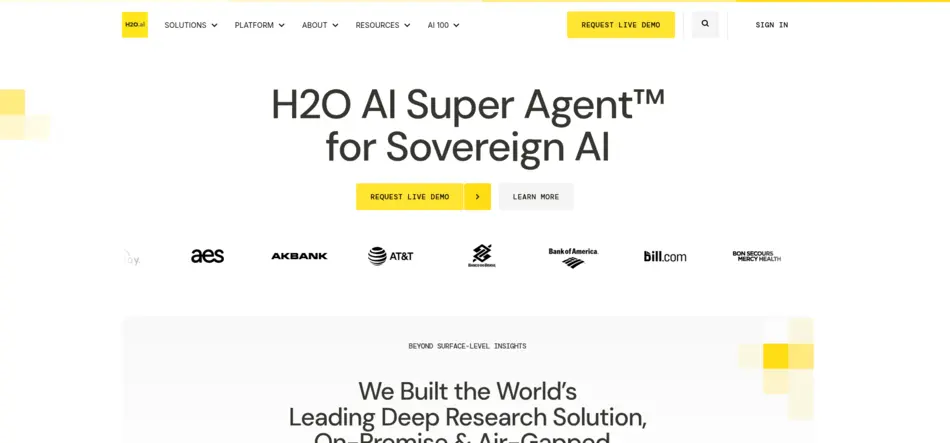 H2O.ai - AI Tool Mapper