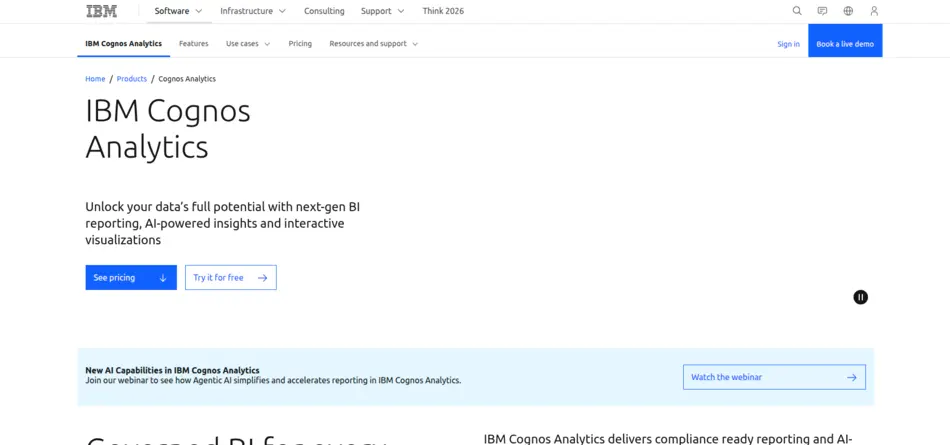 IBM Cognos Analytics - AI Tool Mapper