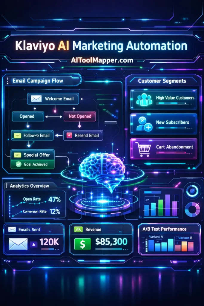 Klaviyo AI for Workflow Automation in Marketing & Service - AIToolMapper.com