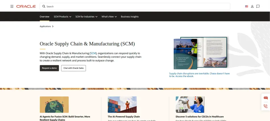 Oracle Supply Chain Management Cloud - AIToolMapper.com