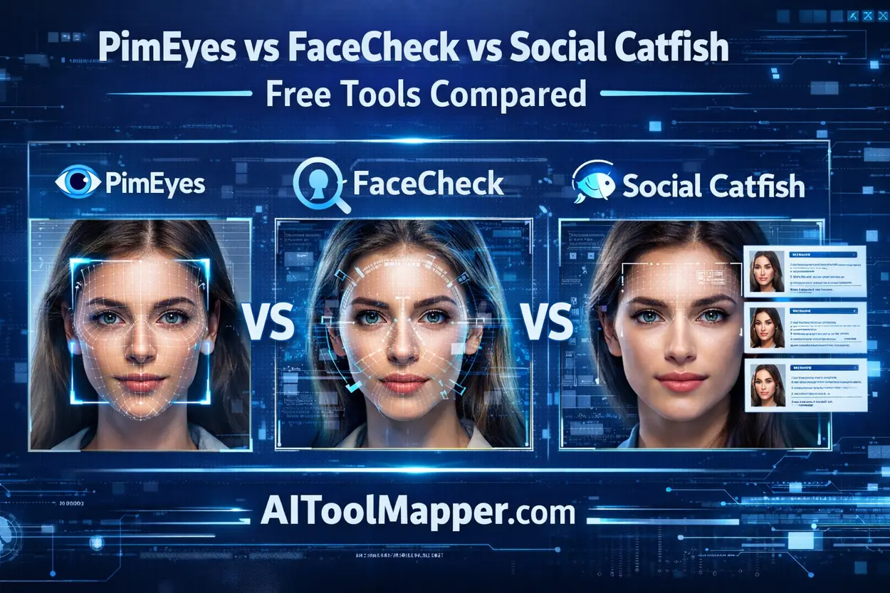 PimEyes vs FaceCheck vs Social Catfish – Free Face Search Tools Compared