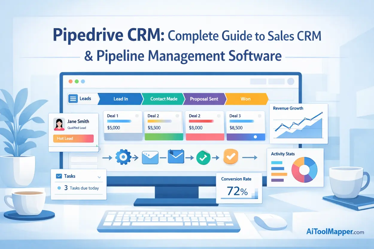 Pipedrive CRM- Complete Guide to Sales CRM & Pipeline Management Software