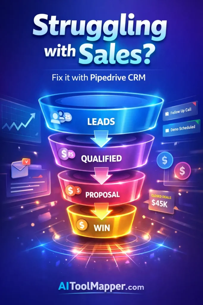 Struggling with sales_ Try Pipedrive CRM