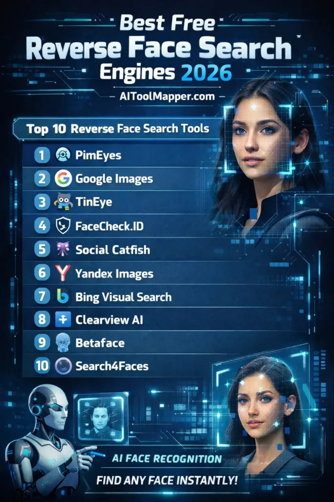 Top reverse face search tools 2026