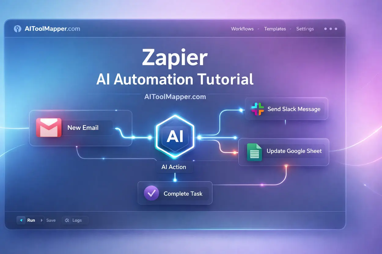 Zapier AI Automation Tutorial - AIToolMapper.com
