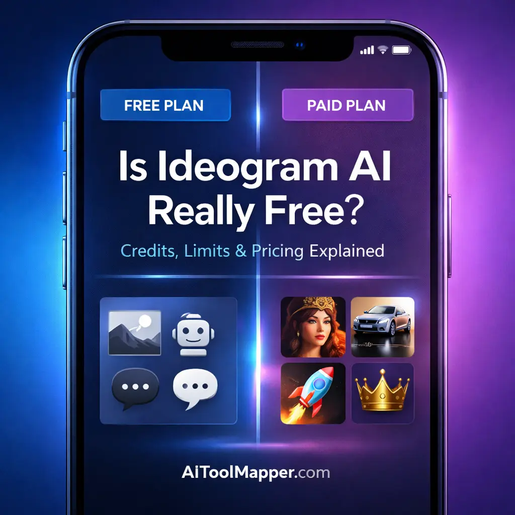 Ideogram AI plans comparison on smartphone