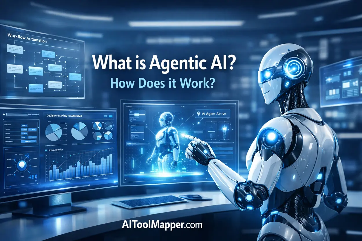Agentic AI system managing automation workflows and intelligent decision-making dashboards