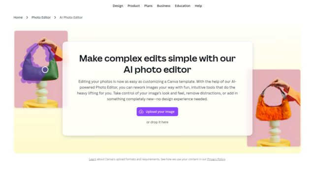 Canva AI Photo Editor