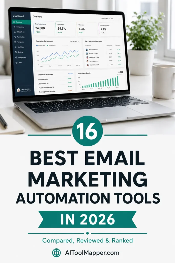 Comparison of the 16 best email marketing automation software platforms for 2026