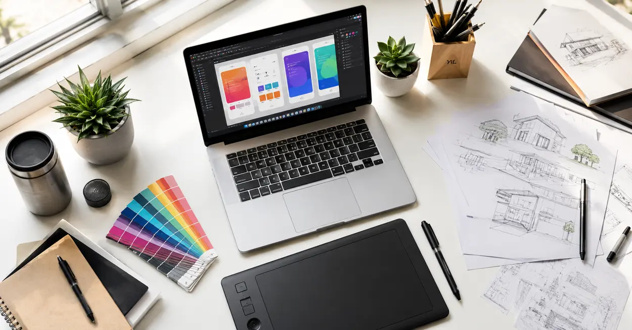Free AI tools for designers in 2026 featuring graphic design, UI UX, and creative workflow solutions