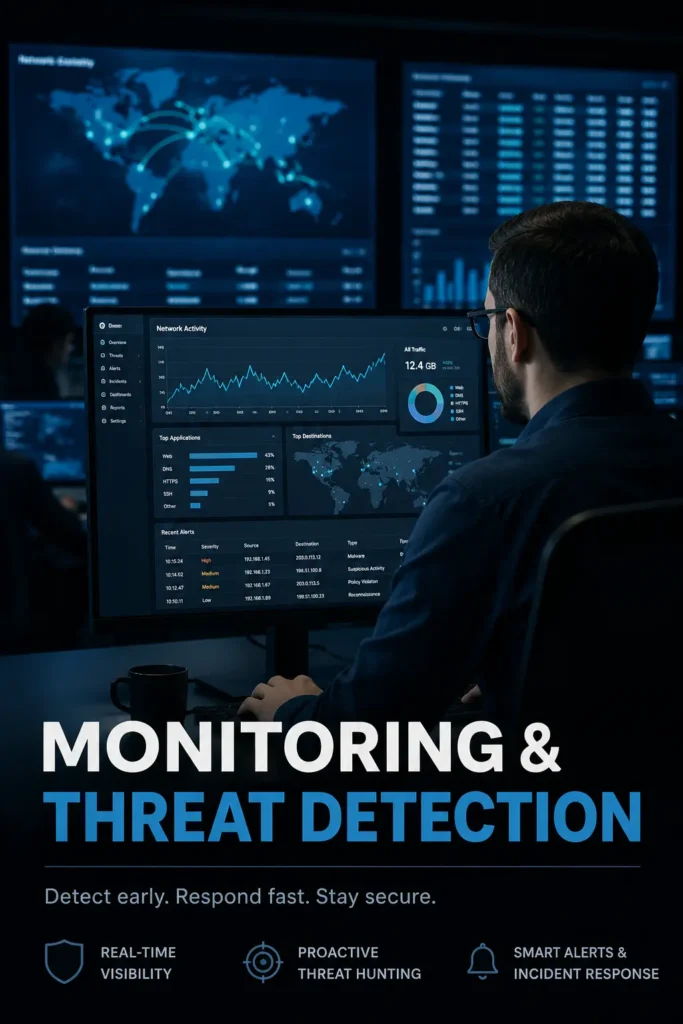 Continuous monitoring and threat detection tools for cloud security management